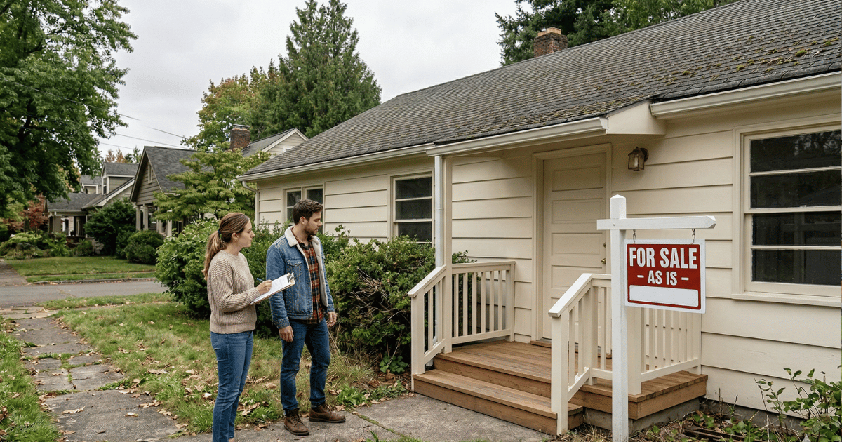 Looking at an "as-is" house for sale